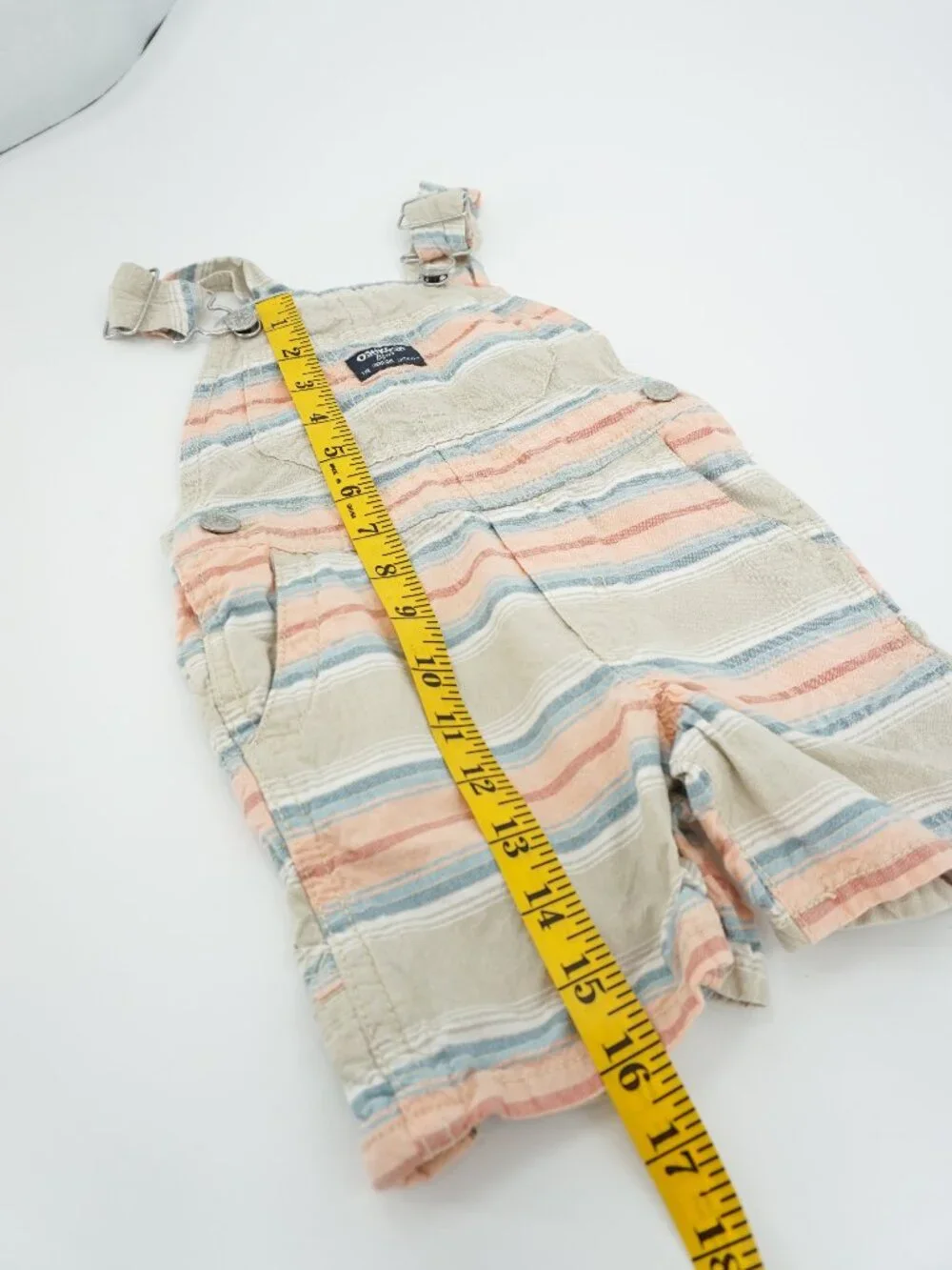 Oshkosh B'Gosh Overalls Stripes Boys Size 2T